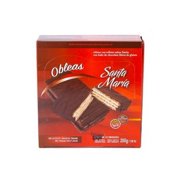 OBLEAS BAÑADAS EN CHOCOLATE SANTA MARIA