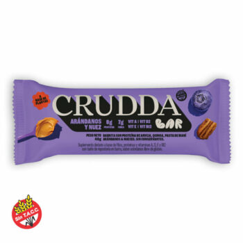 CRUDDA BARRITA ARANDANO Y NUEZ 40G CRUDDA