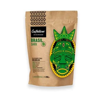 CAFE ESPECIALIDAD BRASIL DARK EN GRANO X 250G CAFFETINO